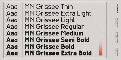 MN Grissee Font Poster 11