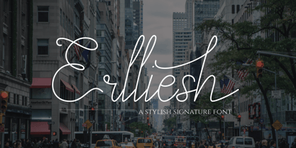 Erlliesh Font Poster 8