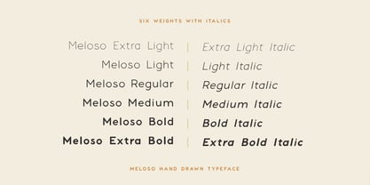 Meloso Font Poster 11