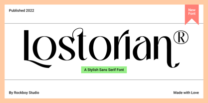 Lostorian Font Poster 1