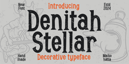 Denitah Stellar Font Poster 1