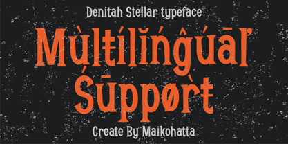 Denitah Stellar Font Poster 7