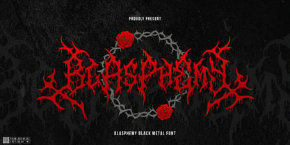 Blasphemy Font Poster 1