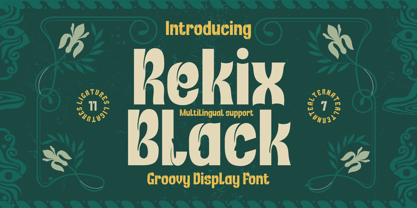 Rekix Black Font Poster 1