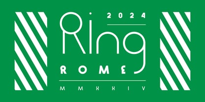 Ring Rome Font Poster 1