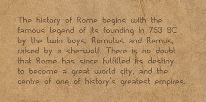 Ring Rome Font Poster 2