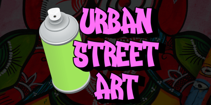 Graffiti Urban Font Poster 5