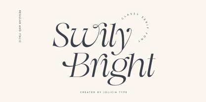 Swily Bright Font Poster 1