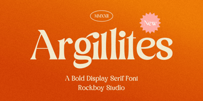 Argillites Font Poster 1