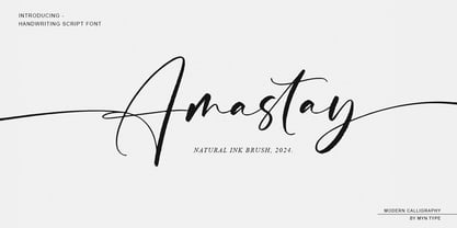 Amastay Font Poster 1