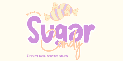 Sugar candy font duo Font Poster 1