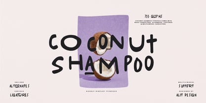 Coconut Shampo Font Poster 1