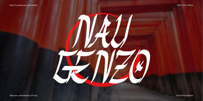 Nau Genzo Font Poster 1