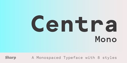 Centra Mono Font Poster 1