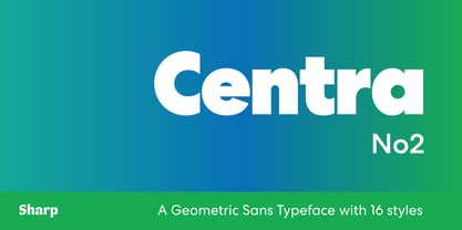 Centra No. 2 Font Poster 1