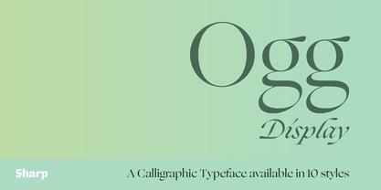 Ogg Display Font Poster 1