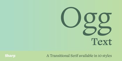 Ogg Text Font Poster 2