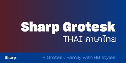 Sharp Grotesk Thai Font Poster 1