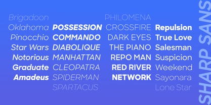 Sharp Sans Font Poster 3