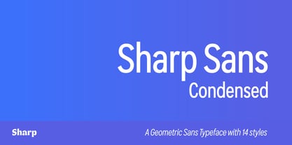 Sharp Sans Condensed Font Poster 1