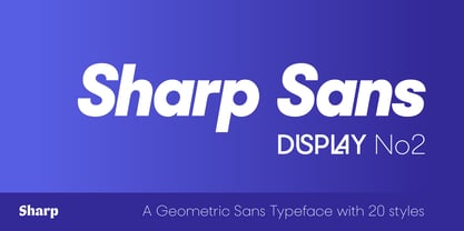 Sharp Sans Display No. 2 Fuente Póster 1