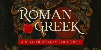 Roman Greek Font Poster 1