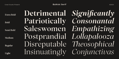 Balkist Font Poster 3