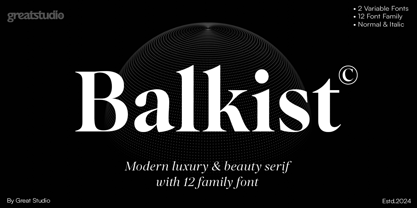 Balkist Font Poster 1