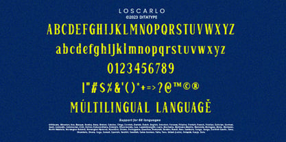 Loscarlo Font Poster 8