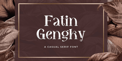 Fatin Gengky Font Poster 1