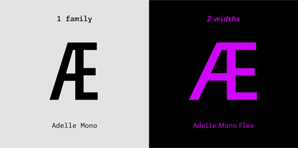 Adelle Mono Font Poster 2