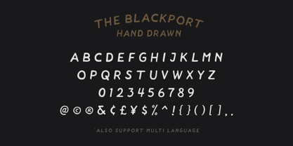 The Blackport Font Poster 10