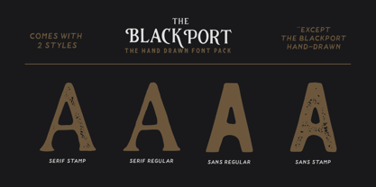 The Blackport Font Poster 4