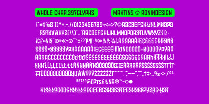 Maxtins Font Poster 8