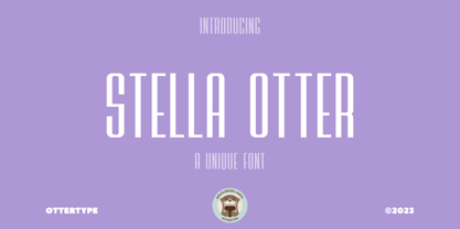Stella Otter Font Poster 1