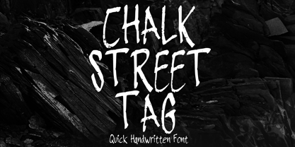 Chalk Street Tag Font Poster 1