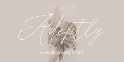 Adeptly Font Poster 1