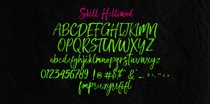 Skill Helliwod Font Poster 10