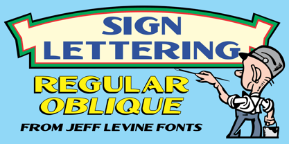 Sign Lettering JNL Font Poster 1