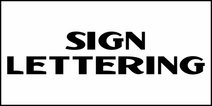 Sign Lettering JNL Font Poster 2