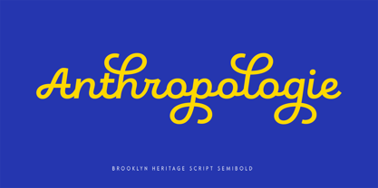 Brooklyn Heritage Script Font Poster 4