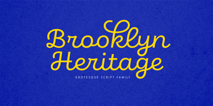 Brooklyn Heritage Script Font Poster 1