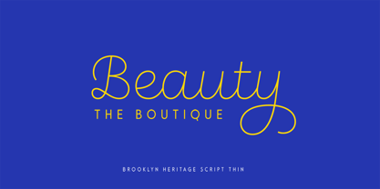 Brooklyn Heritage Script Font Poster 5