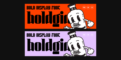Boldgia Font Poster 9