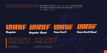 Larof Font Poster 2