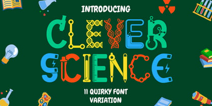 Clever Science Font Poster 1