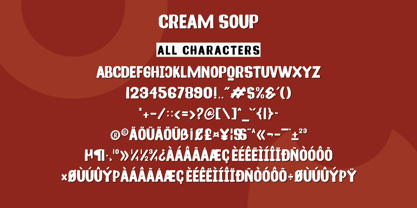Cream Soup Font Poster 10