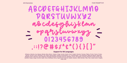 Cute Oneself Font Poster 10