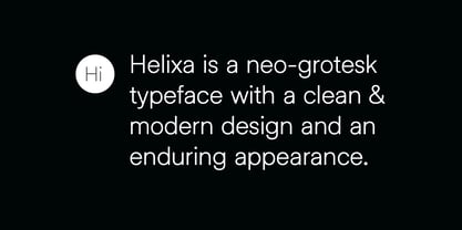 Helixa Font Poster 2