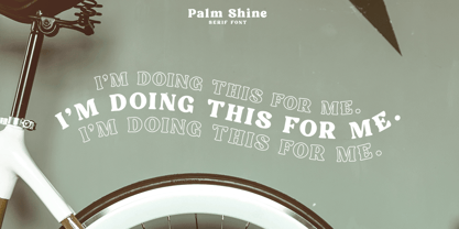 Palm Shine Font Poster 9